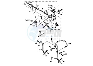 TDM 850 drawing FRONT MASTER CYLINDER