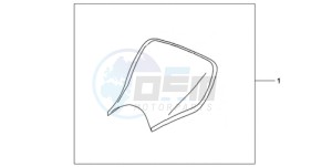 CBR1000RAA Korea - (KO / ABS) drawing E-SEAT