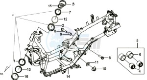 GTS 250 EURO3 drawing FRAME