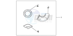 CBR1000RR9 UK - (E / MKH MME TRI) drawing CARBON CRANKCASE COVER SET