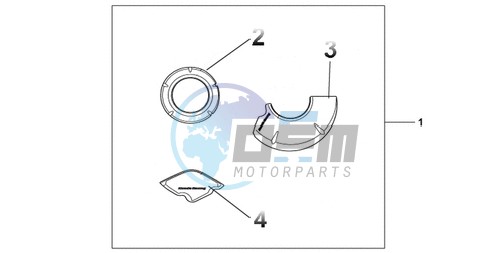 CARBON CRANKCASE COVER SET