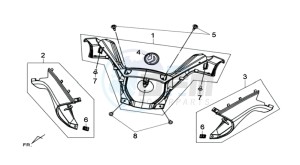 MAXSYM 400 I drawing COWLING HANDLEBAR