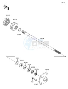 JET SKI ULTRA 310X JT1500LHF EU drawing Drive Shaft