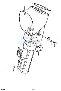 FZ50 (E1) drawing HEADLAMP HOUSING