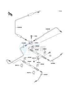 MULE 3010 TRANS 4x4 DIESEL KAF950E8F EU drawing Brake Piping