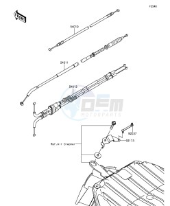 NINJA ZX-6R ZX636EGF FR GB XX (EU ME A(FRICA) drawing Cables