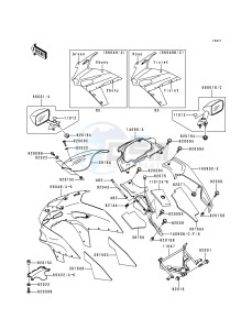 ZX 600 E [NINJA ZX-6] (E1-E3) [NINJA ZX-6] drawing COWLING -- ZX600-E1- -