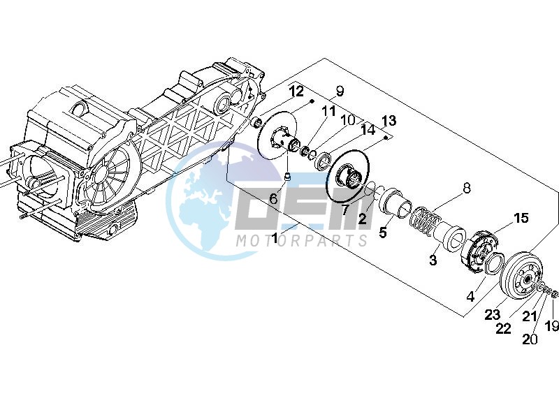 Driven pulley