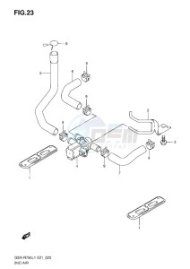 GSX-R750 drawing 2ND AIR