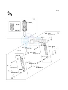 KAF 950 G [MULE 4010 TRANS4X4 DIESEL] (G9F-GAF) G9F drawing SHOCK ABSORBER-- S- -