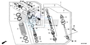 CRF450R Europe Direct - (ED) drawing REAR CUSHION