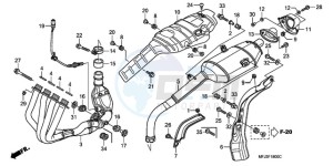 CBR600RR9 UK - (E / SPC) drawing EXHAUST MUFFLER