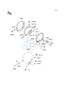 EN 500 C [VULCAN 500 LTD] (C6F-C9F) C8F drawing HEADLIGHT-- S- -