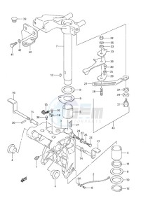 DF 25 drawing Swivel Bracket S/N 371001 to 371154