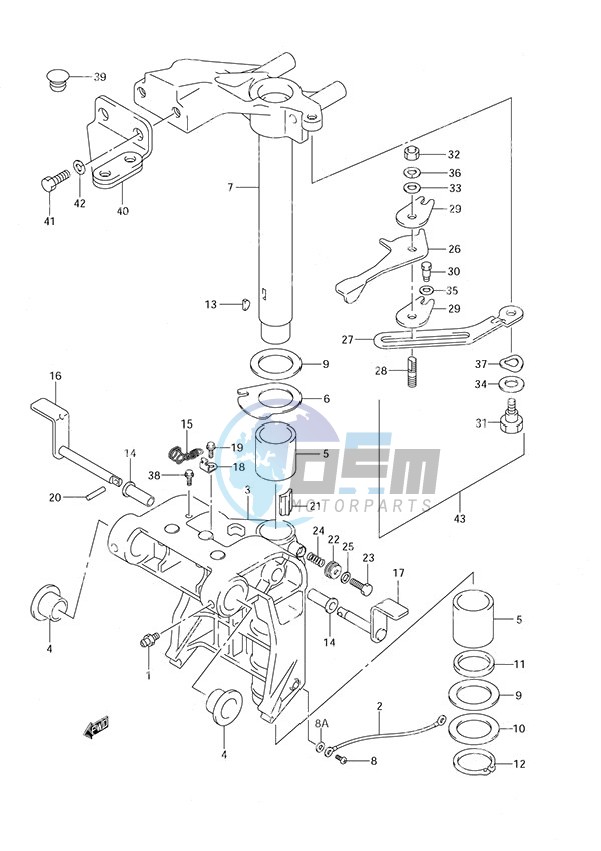 Swivel Bracket S/N 371001 to 371154