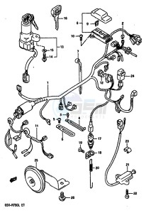 GSX-R750 (J-K-L) drawing WIRING HARNESS (MODEL L)