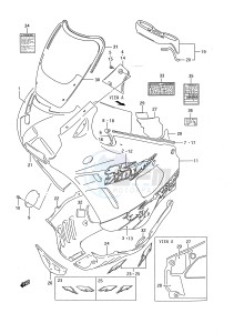 GSX750F (E28) drawing COWLING BODY (MODEL S)