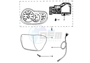 SQUAB - 50 cc drawing DASHBOARD UNIT