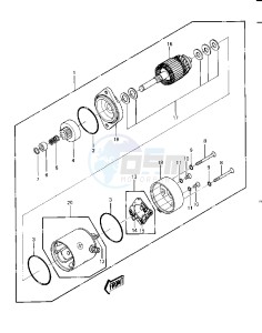 JS 440 A [JS440] (A6-A7) [JS440] drawing STARTER MOTOR -- 82-83 JS440-A6_A7- -