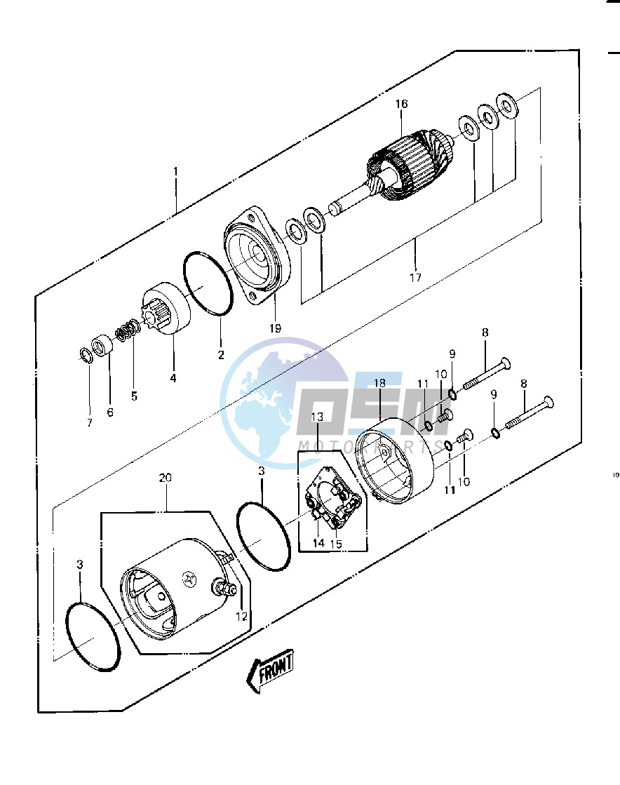 STARTER MOTOR -- 82-83 JS440-A6_A7- -