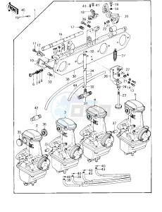 KZ 1000 D [Z1R] (D3) [Z1R] drawing CARBURETOR ASSY -- CANADA- - -- 80 D3- -