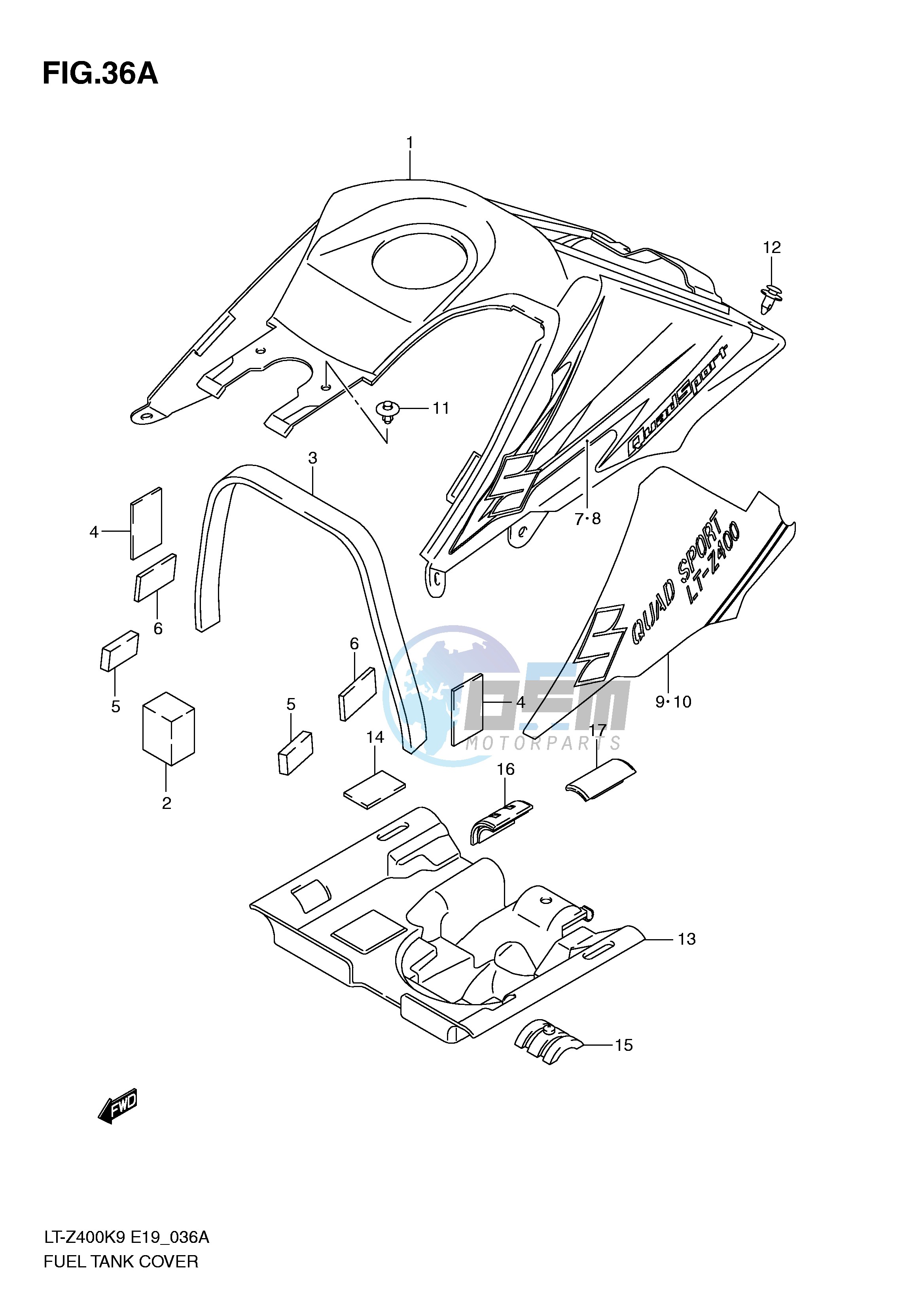 FUEL TANK COVER (MODEL L0)