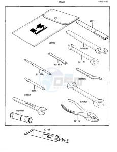 KL 250 D [KLR250] (D4-D6) [KLR250] drawing OWNERS TOOLS