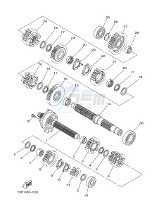 XT1200Z SUPER TENERE ABS (BP81) drawing TRANSMISSION