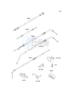 ZX 1100 D [NINJA ZX-11] (D1-D3) [NINJA ZX-11] drawing CABLES