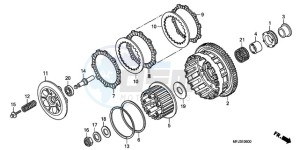 CBR600RA9 UK - (E / ABS) drawing CLUTCH