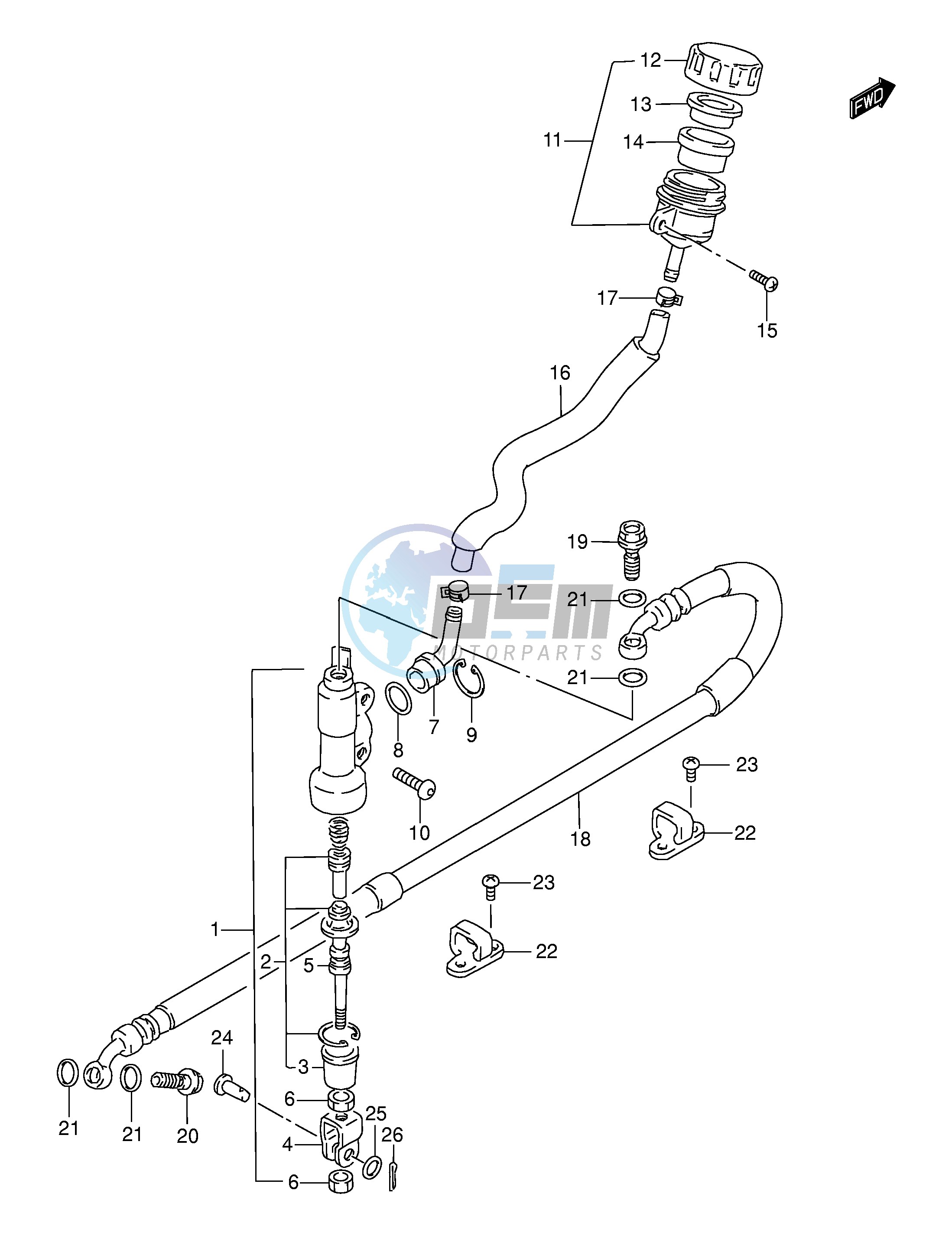 REAR MASTER CYLINDER