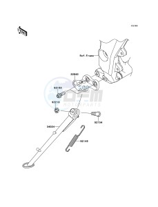 Z1000SX ABS ZX1000HCF FR GB XX (EU ME A(FRICA) drawing Stand(s)