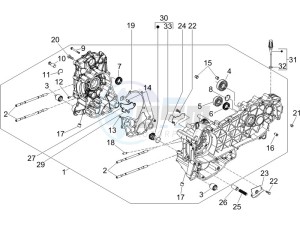 Runner 125 VX 4t e3 (UK) UK drawing Crankcase