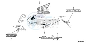 CB600FD Hornet 3ED drawing MARK