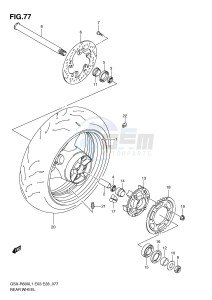 GSX-R600 (E3) drawing REAR WHEEL