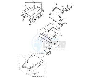 YZF R 750 drawing SEAT