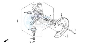 TRX500FE drawing KNUCKLE (TRX500TM)