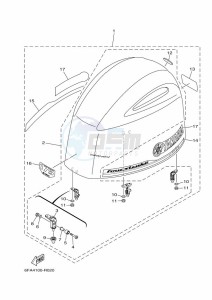 F175CA drawing FAIRING-UPPER