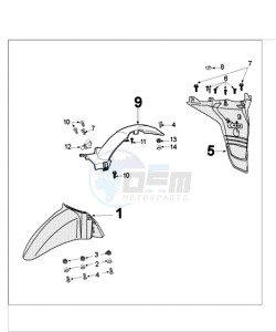 TWEET 125 drawing FENDERS