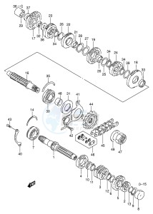 GSX600F (E2) Katana drawing TRANSMISSION