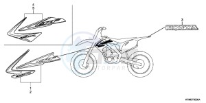 CRF250RB CRF250R ED drawing MARK