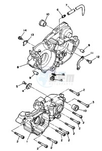 WR 250 drawing CRANKCASE