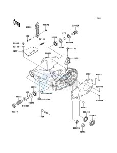 KVF360 4x4 KVF360ADF EU GB drawing Swingarm