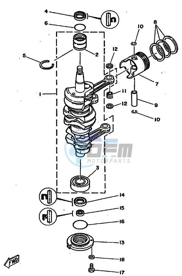 CRANKSHAFT--PISTON