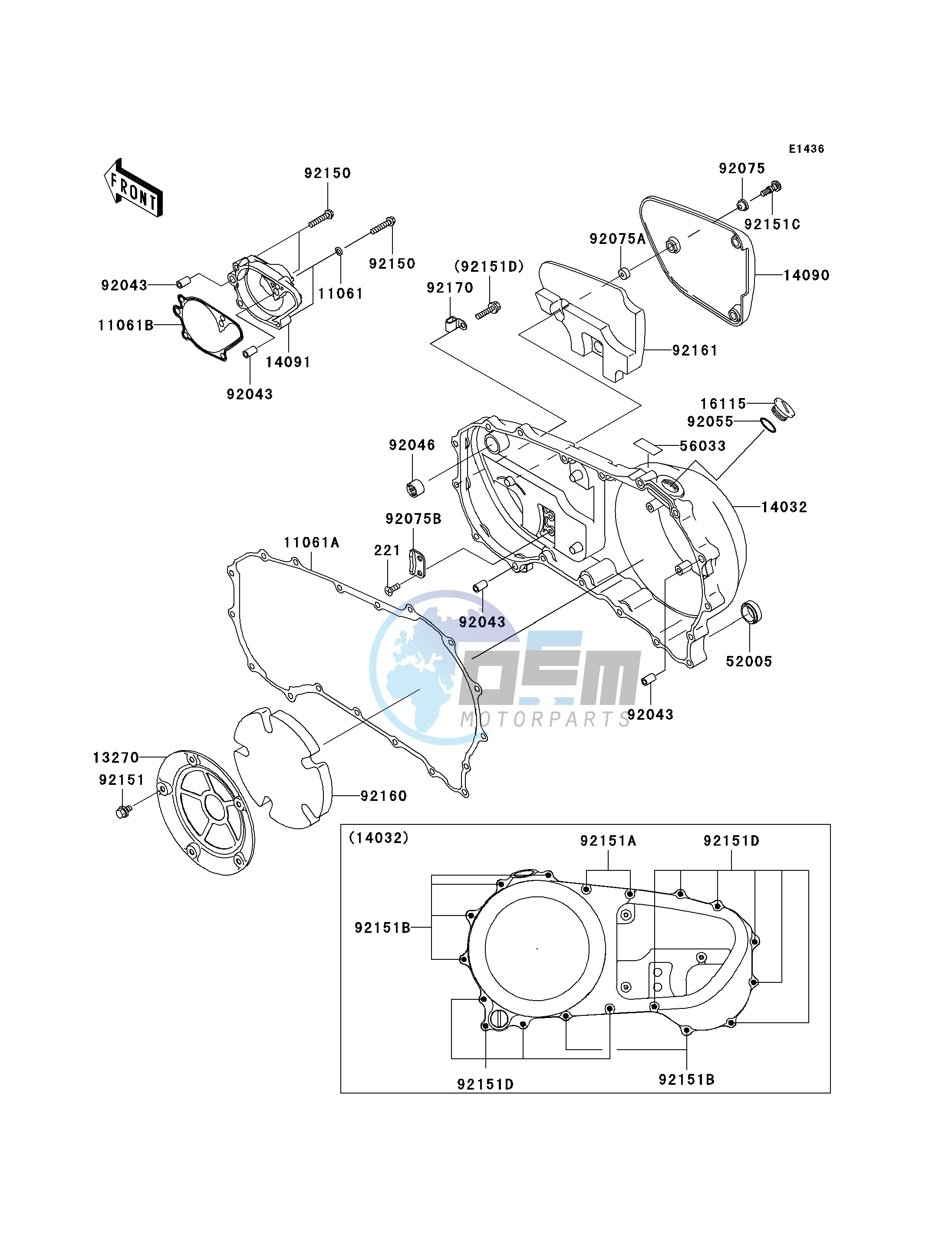 RIGHT ENGINE COVER-- S- -