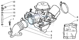 X9 180 Amalfi drawing Carburettor