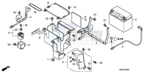 VT750CA9 Australia - (U / SPC) drawing BATTERY