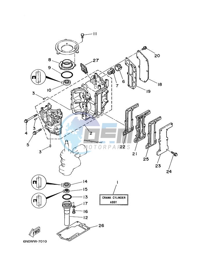 CYLINDER--CRANKCASE