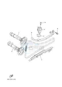 XP500A T-MAX T-MAX 500 (59CD) drawing CAMSHAFT & CHAIN