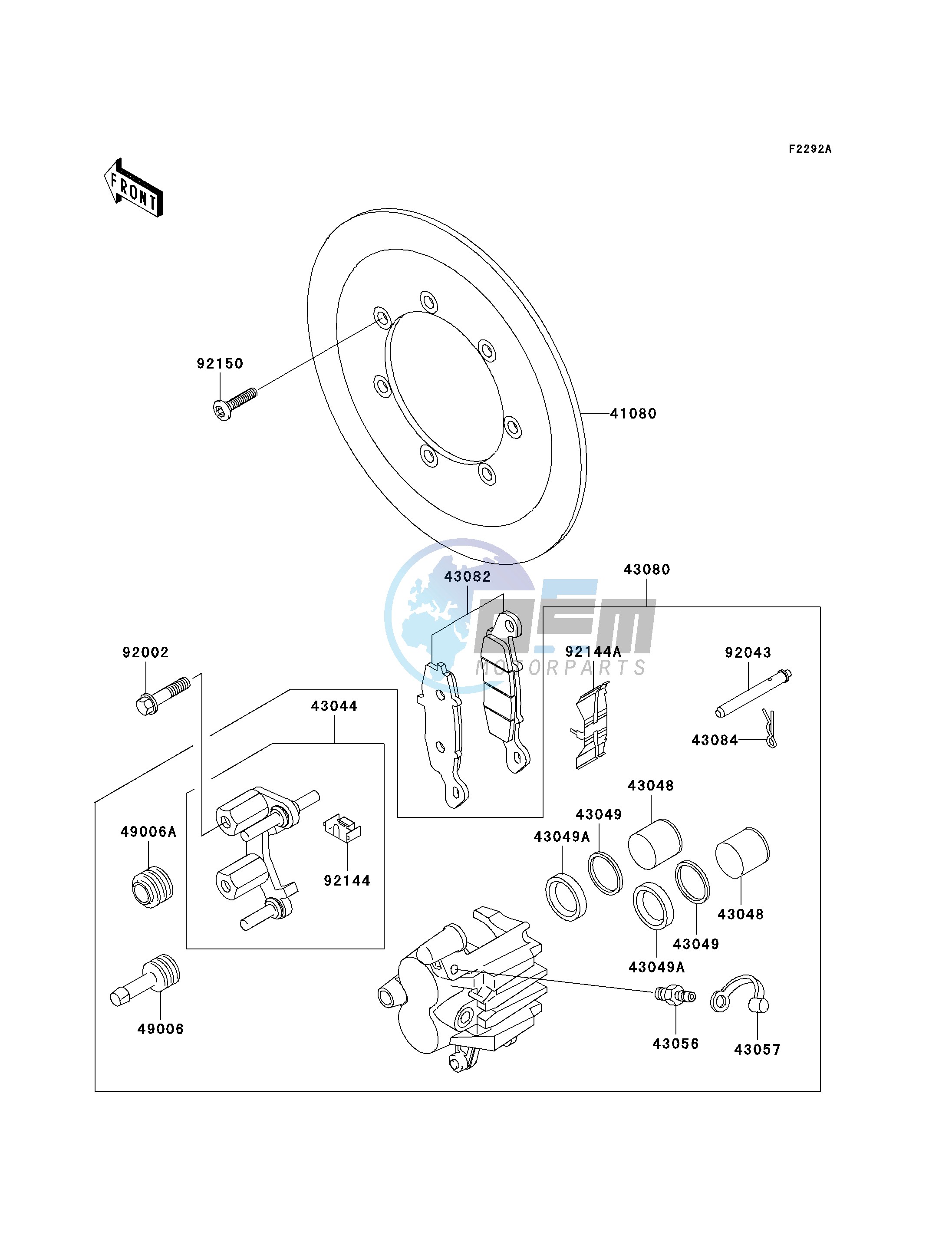 FRONT BRAKE-- R4_R5- -